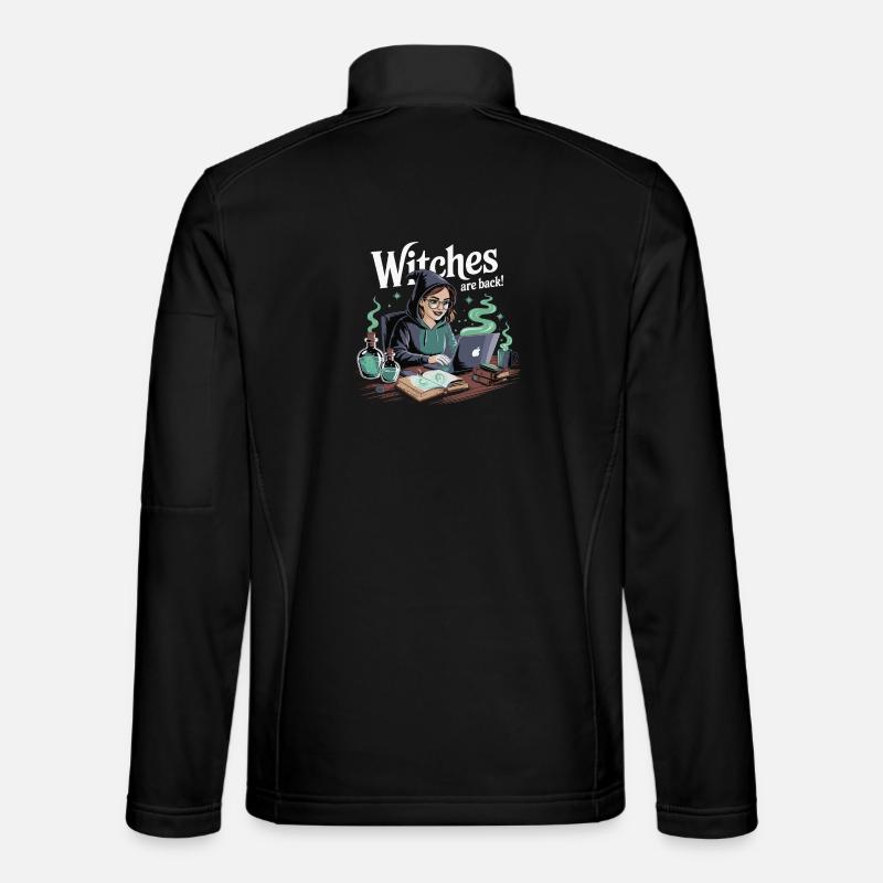 Witches Are Back Laptop - Unisex Softshell Jacket - black