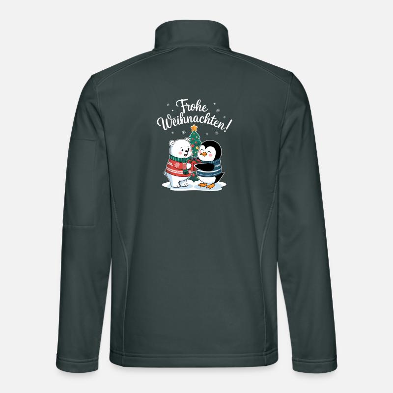 Eisbär Pinguin Weihnachtspullover süß Weihnachten Unisex Softshelljacke