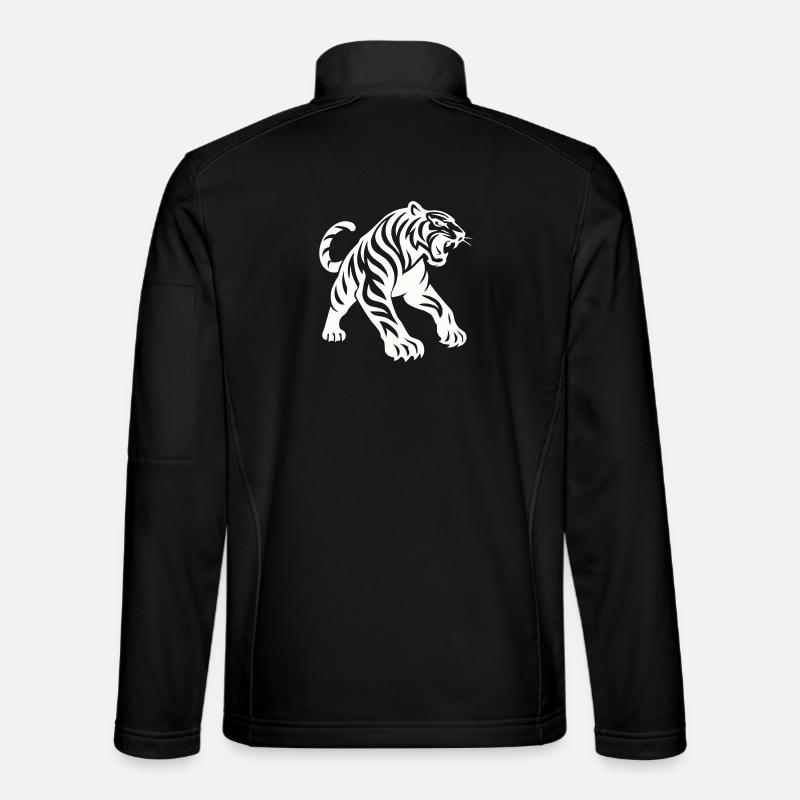 Silhouette de tigre Veste en tissu softshell Unisexe
