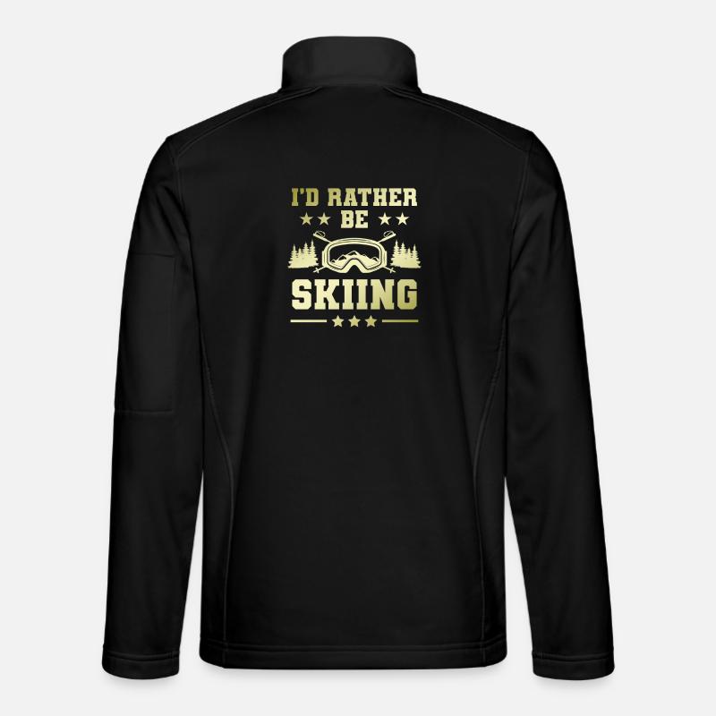 ski skiing - Unisex Softshelljacke - Schwarz