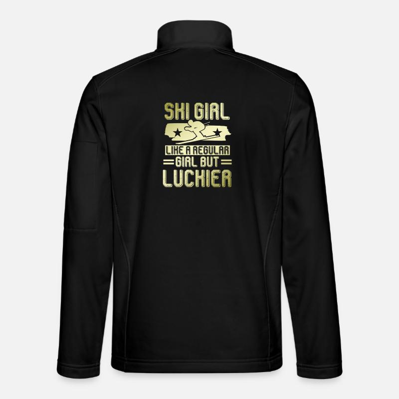 ski mädchen - Unisex Softshelljacke - Schwarz
