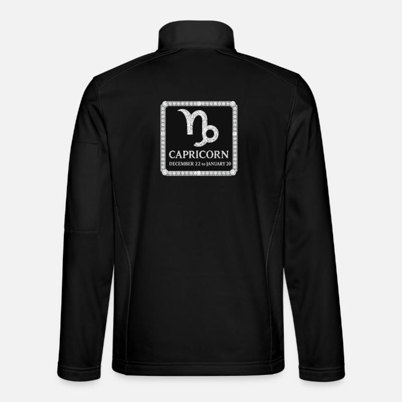 Sternzeichen Steinbock - Unisex Softshelljacke - Schwarz