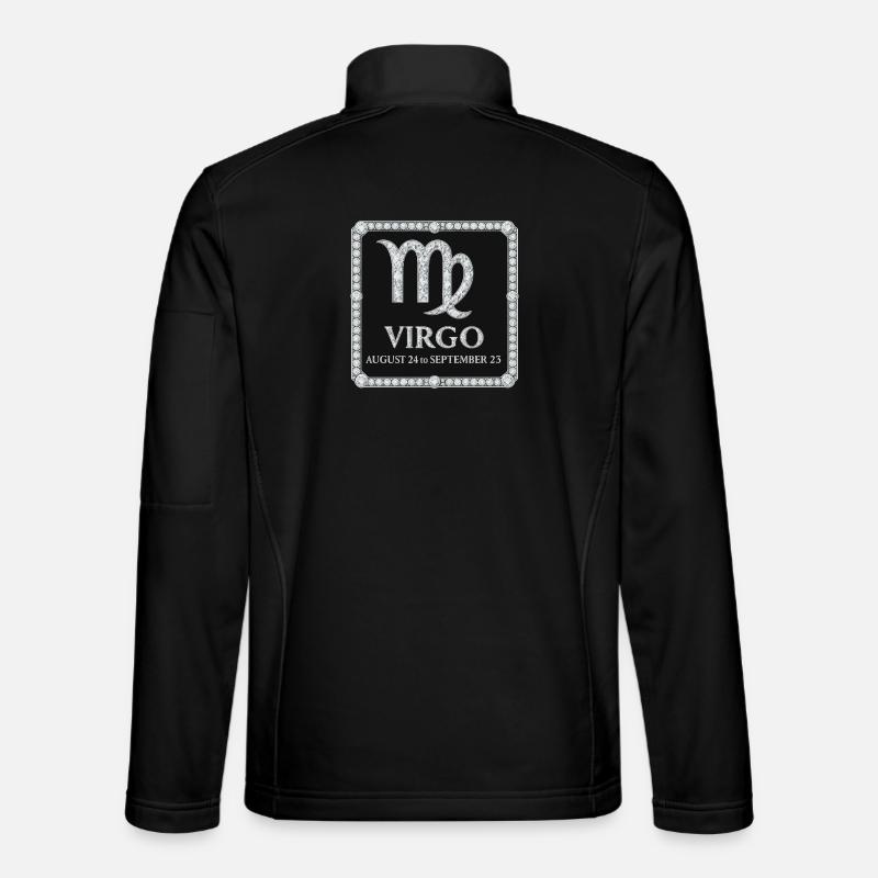 Signe du zodiaque Vierge - Veste en tissu softshell Unisexe - noir