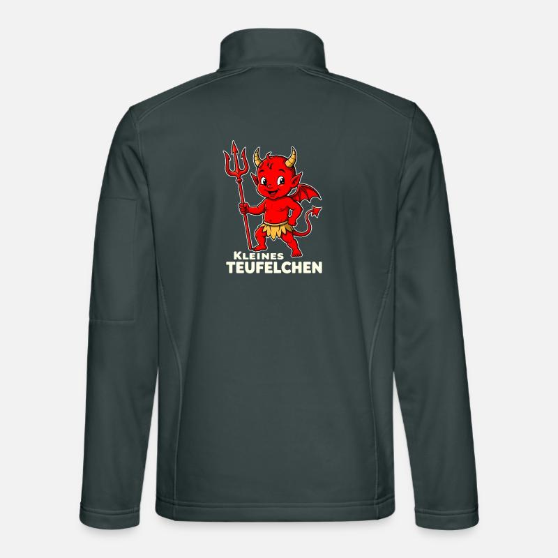 Devil Costume Halloween Little Devil Trident Unisex Softshell Jacket