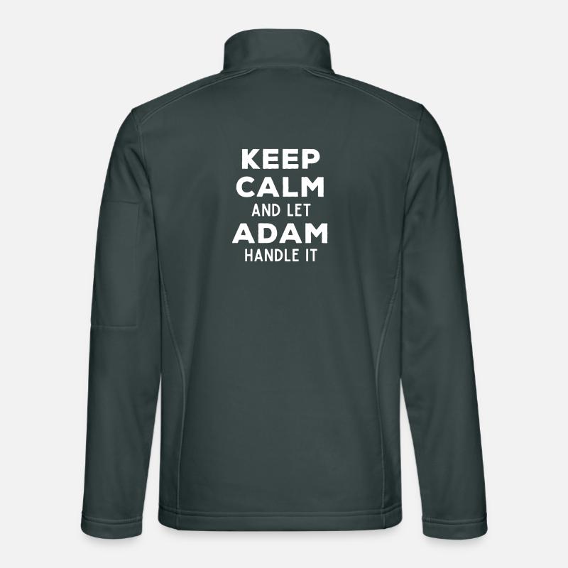 Keep Calm Lass Adam das regeln Lustiger Spruch Unisex Softshelljacke
