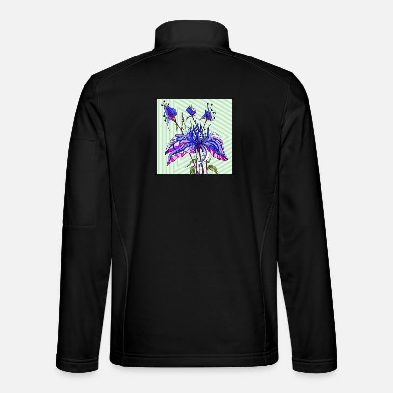 Fleur - Veste en tissu softshell Unisexe - noir