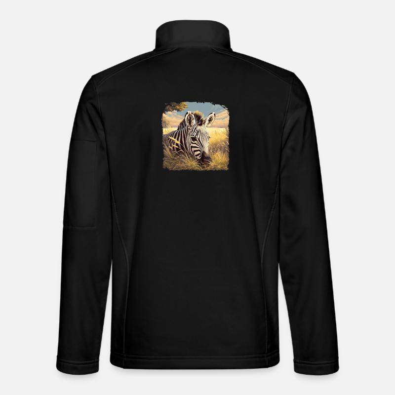 Zebras Zebra - Unisex Softshell Jacket - black