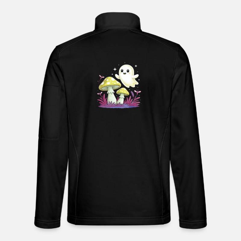 little ghost - Unisex Softshell Jacket - black