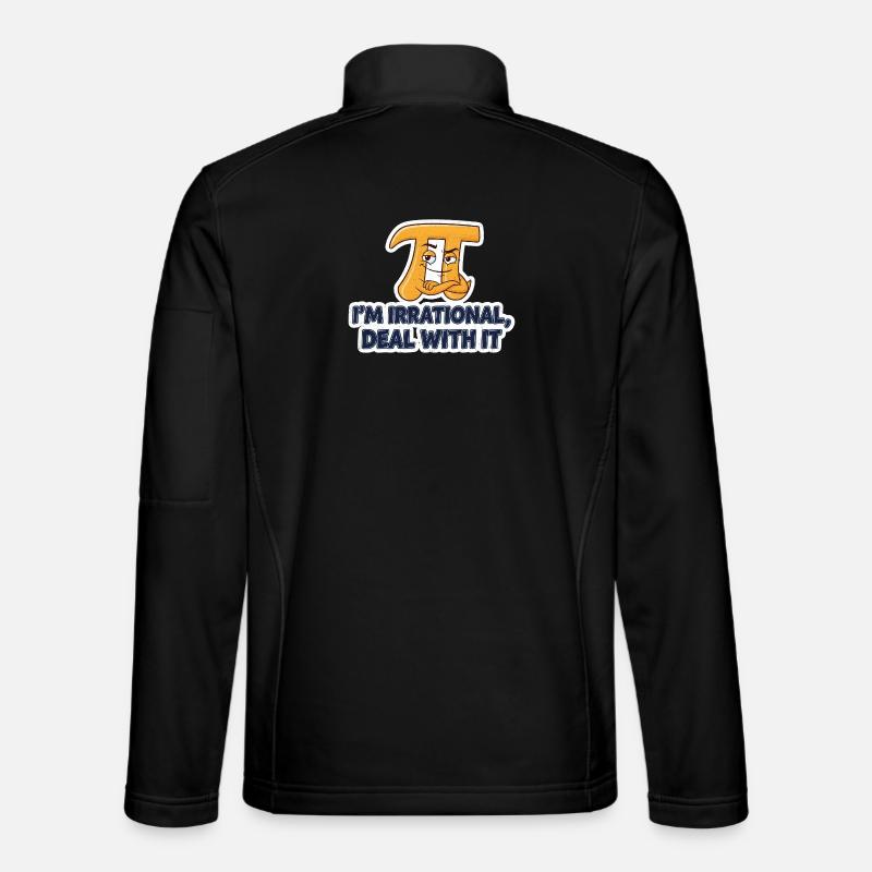 Irrationalität Spruch Mathematik - Unisex Softshelljacke - Schwarz