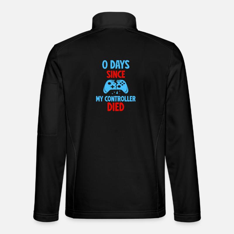 0 Days Since My Controller Destroyed Something Fun Unisex Softshelljacke