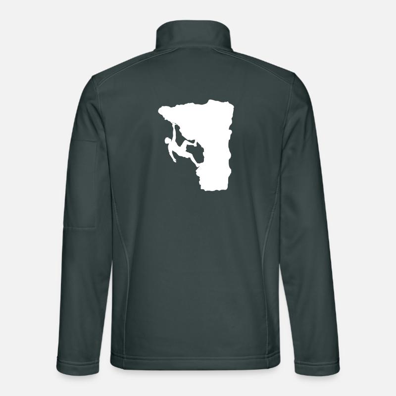 Grimpeur sur le rebord Veste en tissu softshell Unisexe