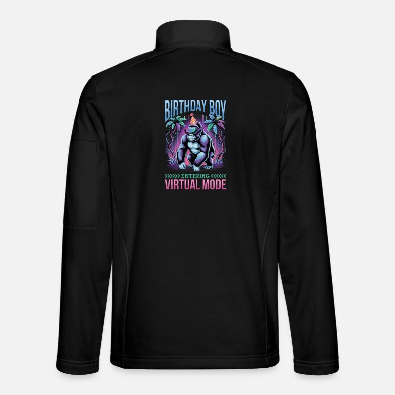 Birthday Gamer VR - Unisex Softshelljacke - Schwarz