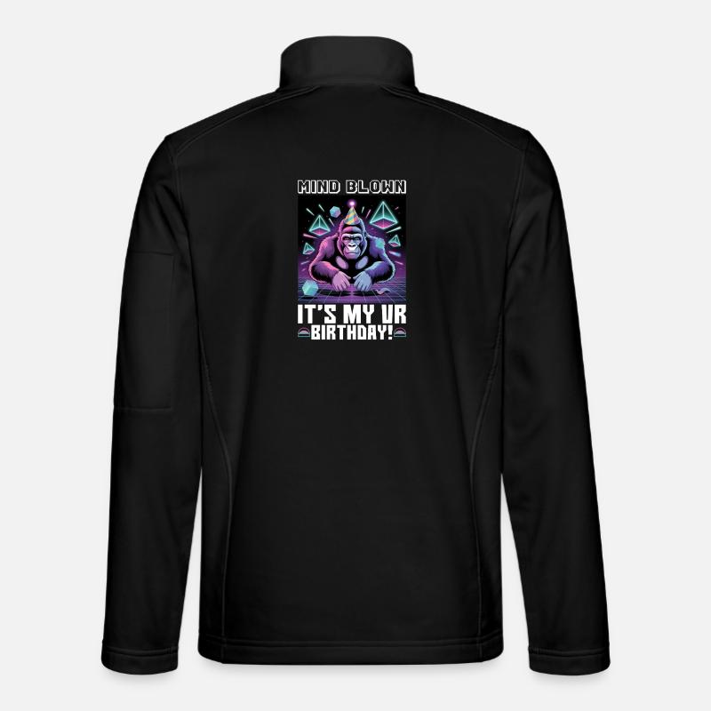 Birthday Gamer VR - Unisex Softshelljacke - Schwarz