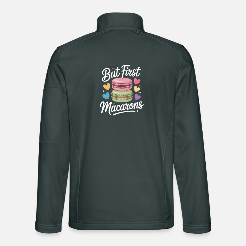 Macaron Desserts Français Veste en tissu softshell Unisexe