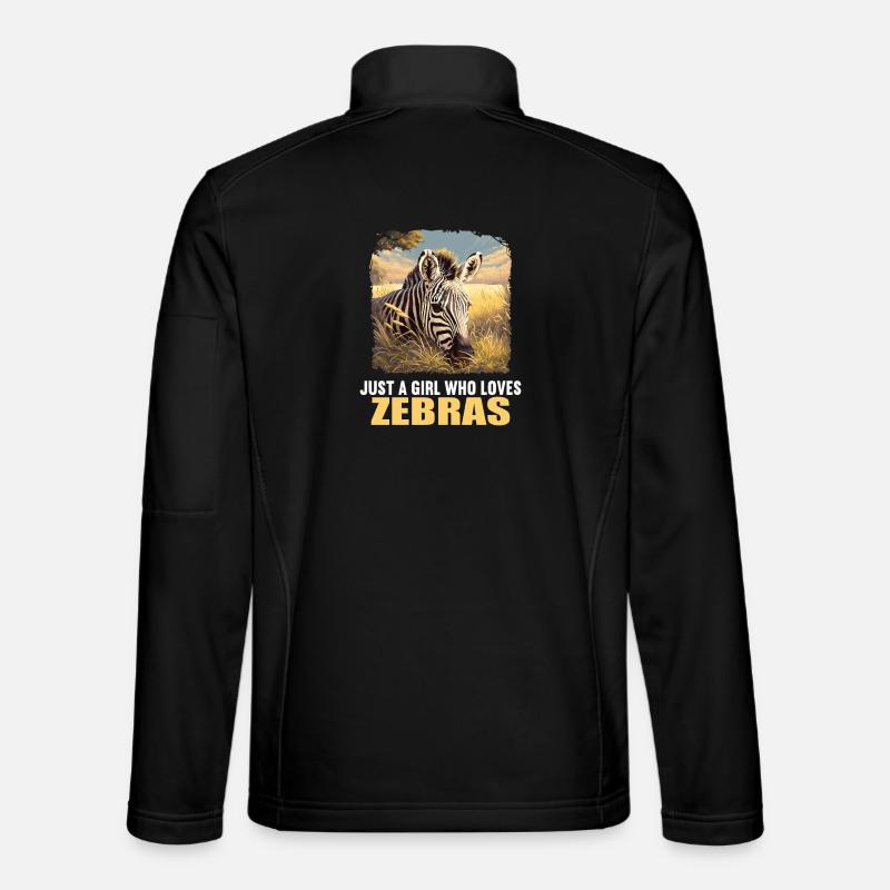 Zebras Zebra - Unisex Softshell Jacket - black