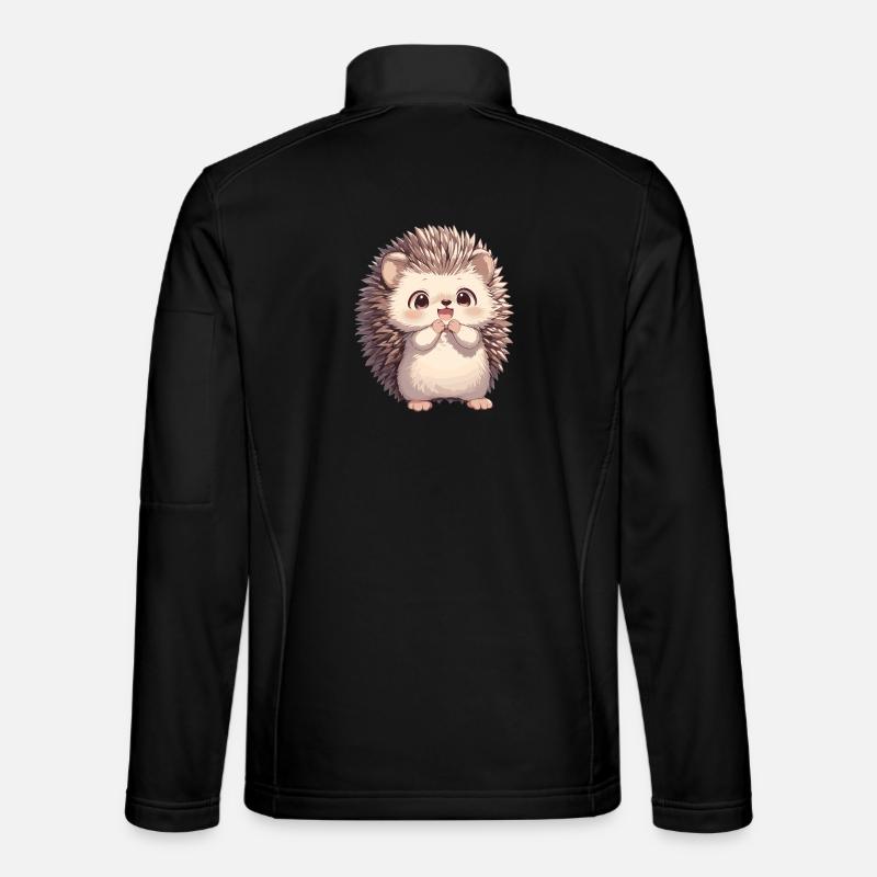 Hedgehog - Unisex Softshell Jacket - black