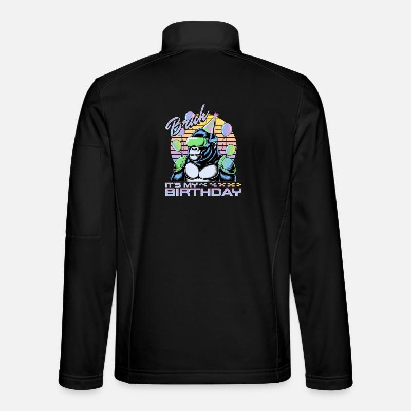 Birthday Gamer VR - Unisex Softshelljacke - Schwarz