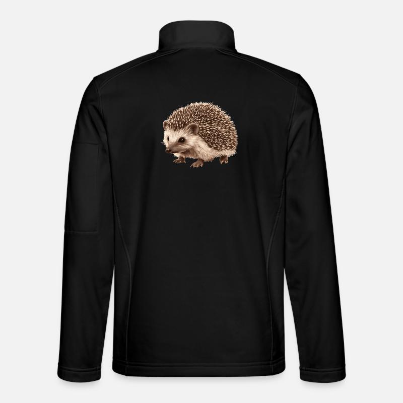 Hedgehog - Unisex Softshell Jacket - black
