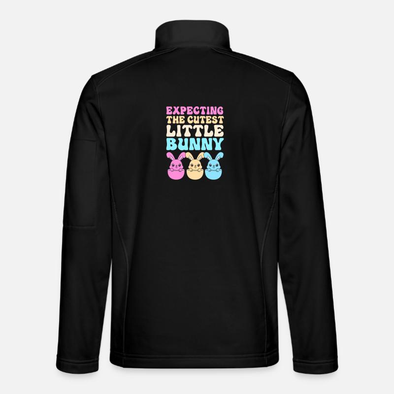 Gender Reveal Ostern Werdende Mutter - Unisex Softshelljacke - Schwarz