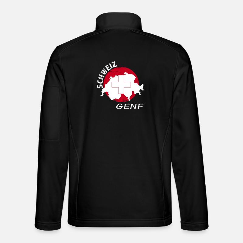 Genf - Unisex Softshelljacke - Schwarz