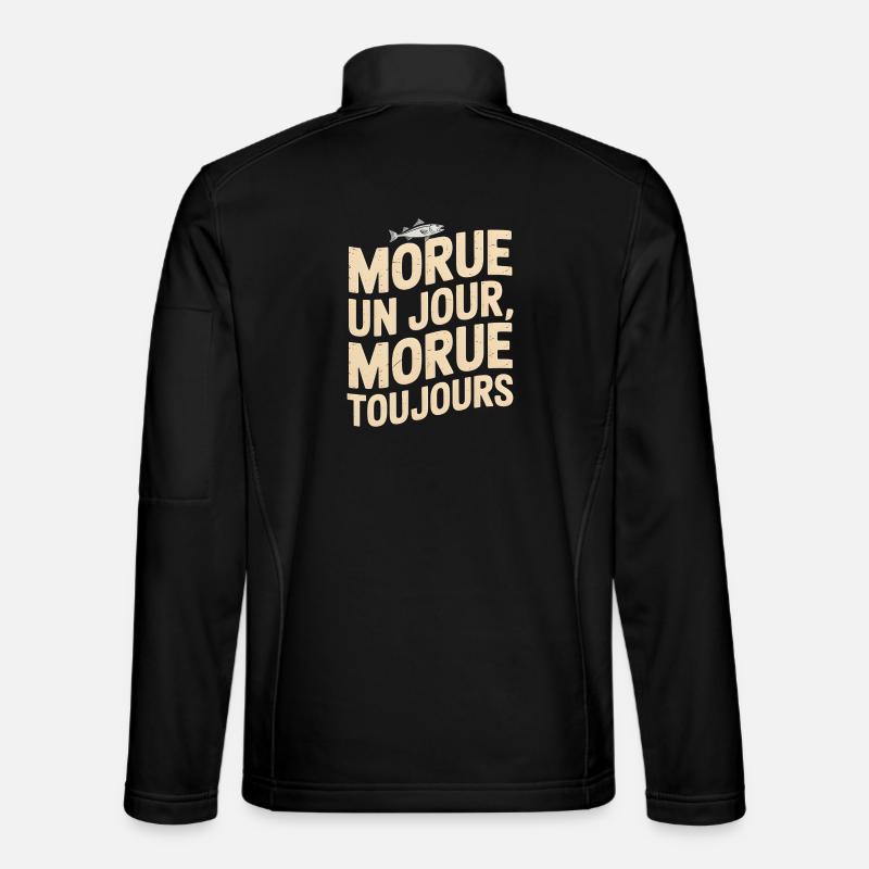Einmal Kabeljau, immer Kabeljau - Unisex Softshelljacke - Schwarz