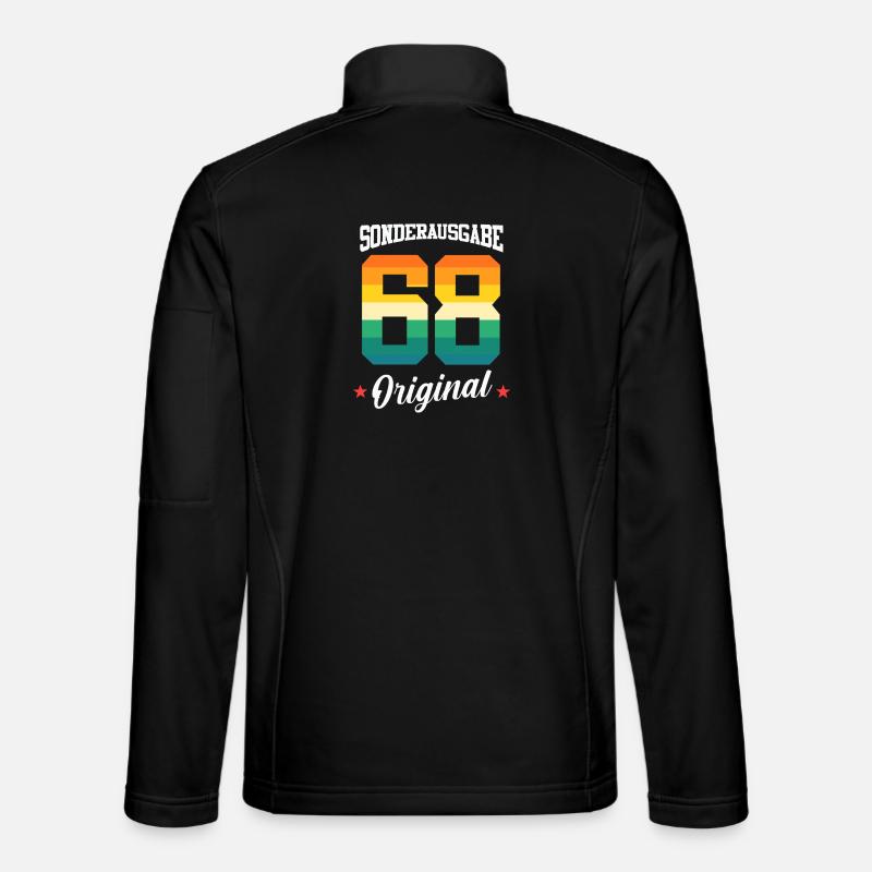 68 Birthday - Unisex Softshell Jacket - black