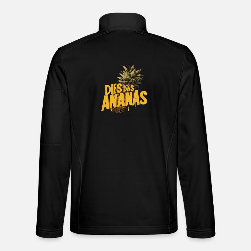THIS THE PINEAPPLE – Funny Saying Pineapple - Unisex Softshell Jacket - black