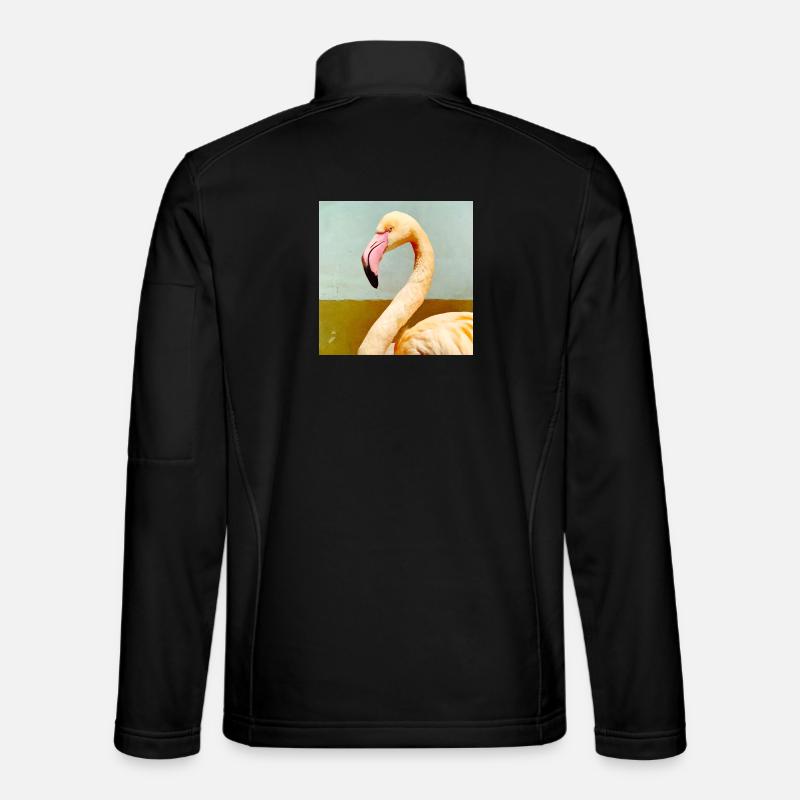 Flamingo  - Unisex Softshelljacke - Schwarz