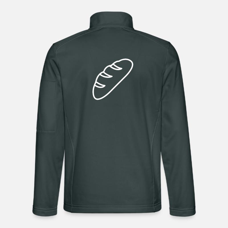 Bread Sketch – Minimalist Baking Motif Design Unisex Softshell Jacket