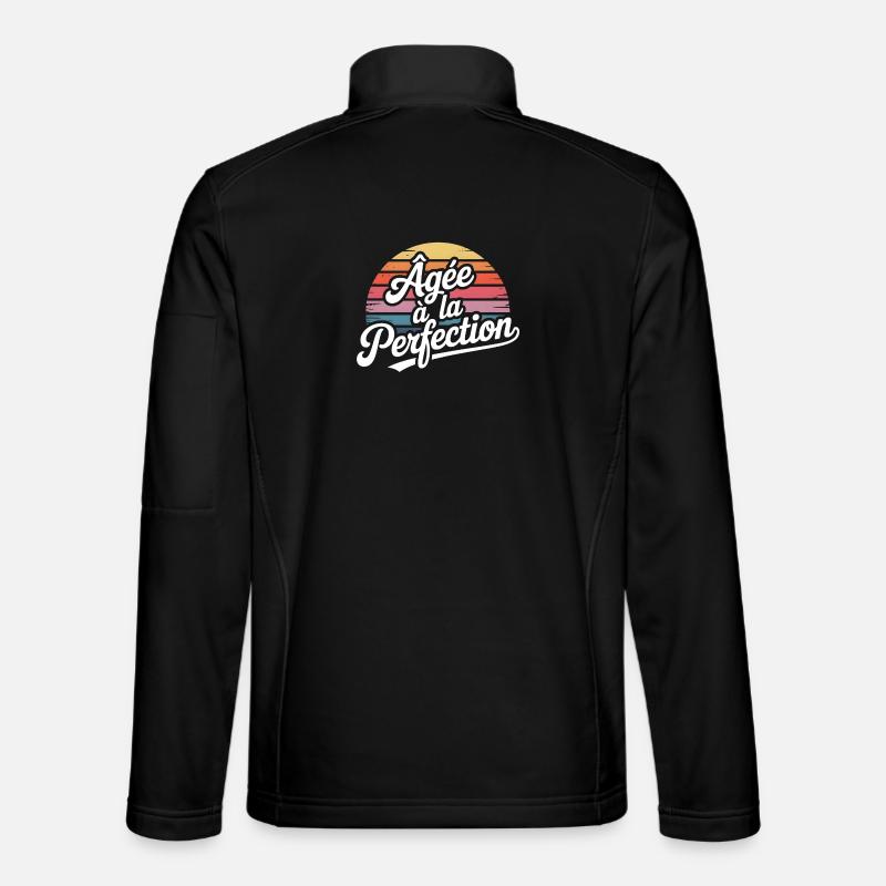 Âgéé à la Perfection - Veste en tissu softshell Unisexe - noir