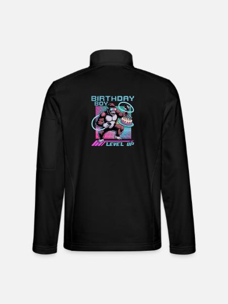 Birthday Gamer VR - Unisex Softshelljacke - Schwarz - Hinten
