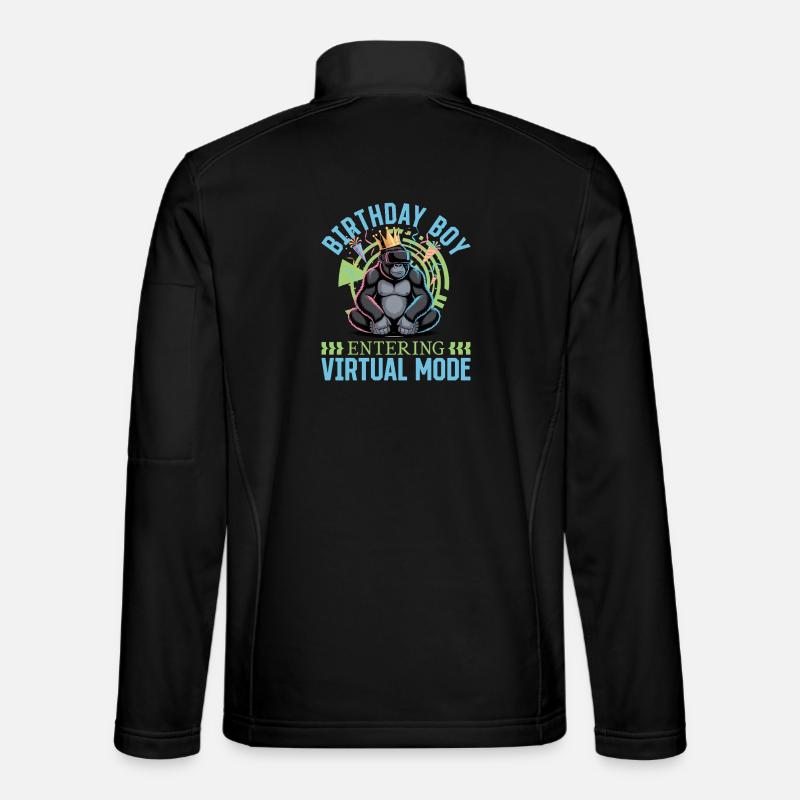 Birthday Gamer VR - Unisex Softshell Jacket - black
