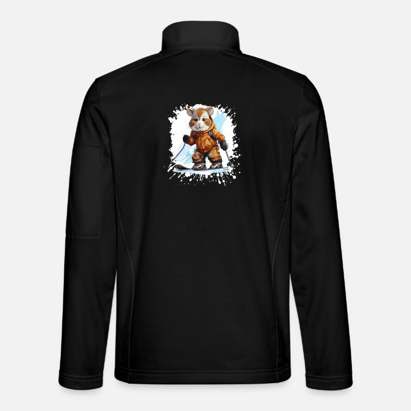 Cheval Ski Ski - Veste en tissu softshell Unisexe - noir