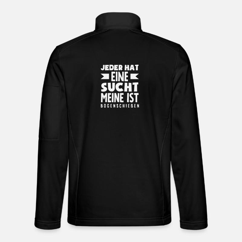 I go archery - Unisex Softshell Jacket - black