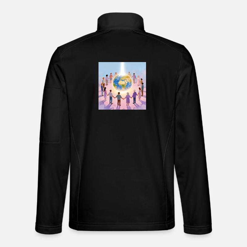 Earth surrounded by community Unisex Softshell Jacket