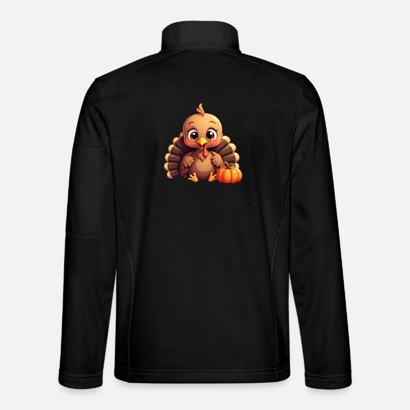 Thanksgiving Truthahn Baby - Unisex Softshelljacke - Schwarz