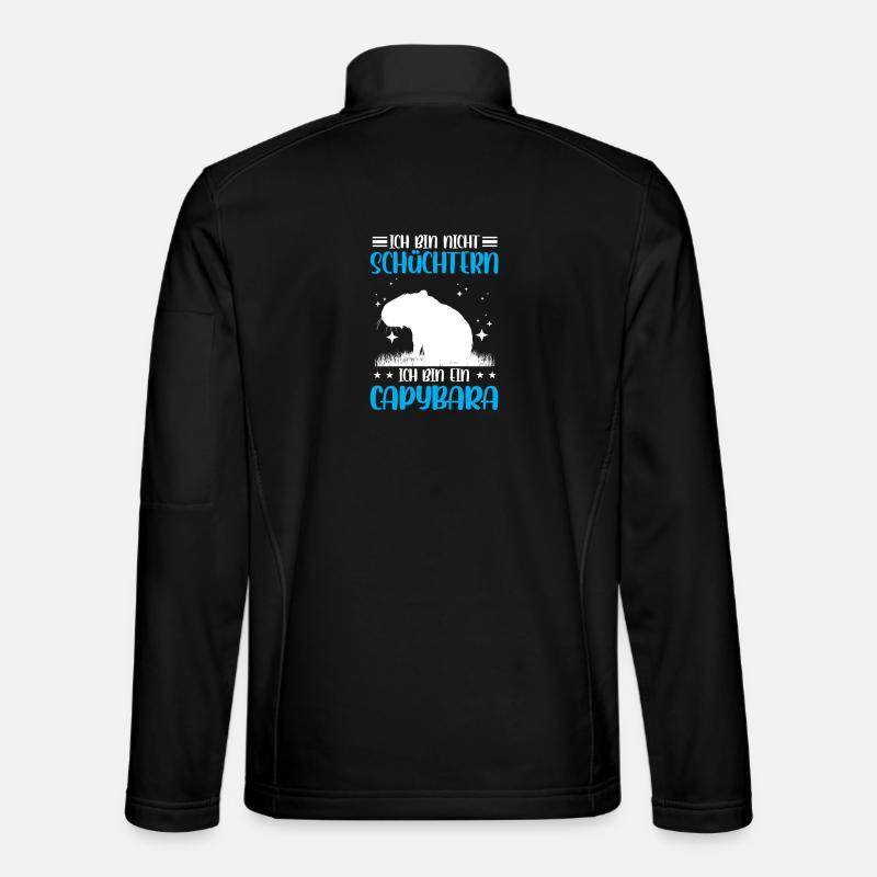 Capybara not shy capybara - Unisex Softshell Jacket - black