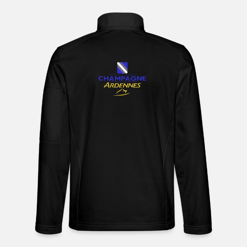 Design champardennais - Unisex Softshelljacke - Schwarz