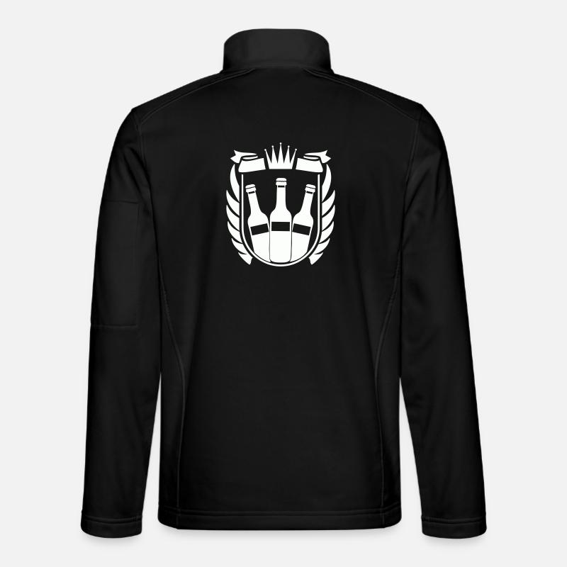 Bier Wappen - Unisex Softshelljacke - Schwarz
