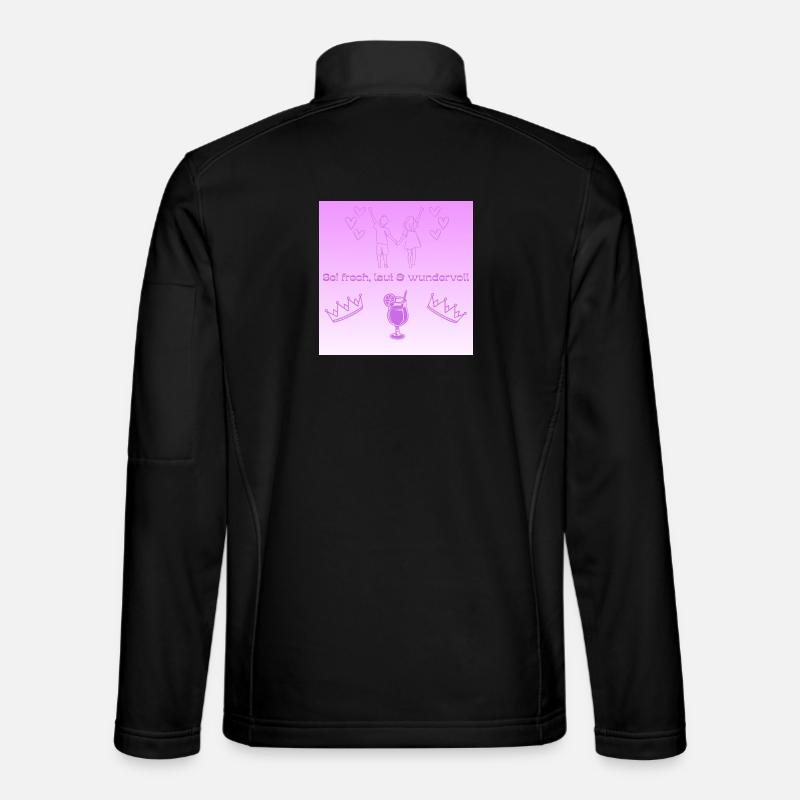 Sei frei laut und wunderVOLL - Unisex Softshelljacke - Schwarz