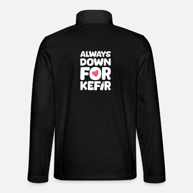Always ready for kefir - Unisex Softshell Jacket - black
