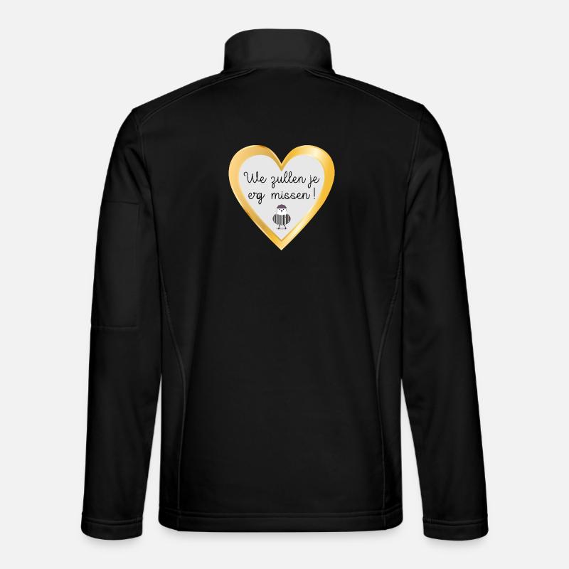 Tu vas beaucoup nous manquer - Veste en tissu softshell Unisexe - noir