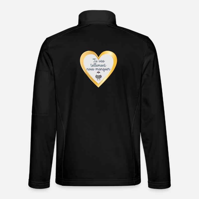 Farvel team - Unisex softshell-jakke - svart