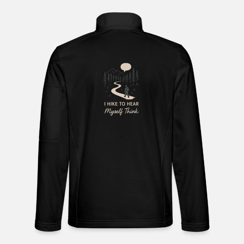 Solo Camping Introverti Campeur Calme Veste en tissu softshell Unisexe