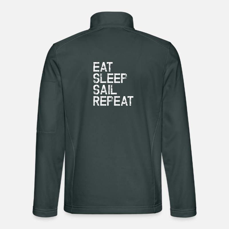 Nautic Design Eat Sleep Sail Repeat Unisex Softshelljacke