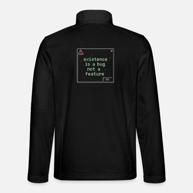 Nothing Matters Nihilism Absurd Humor - Unisex Softshell Jacket - black