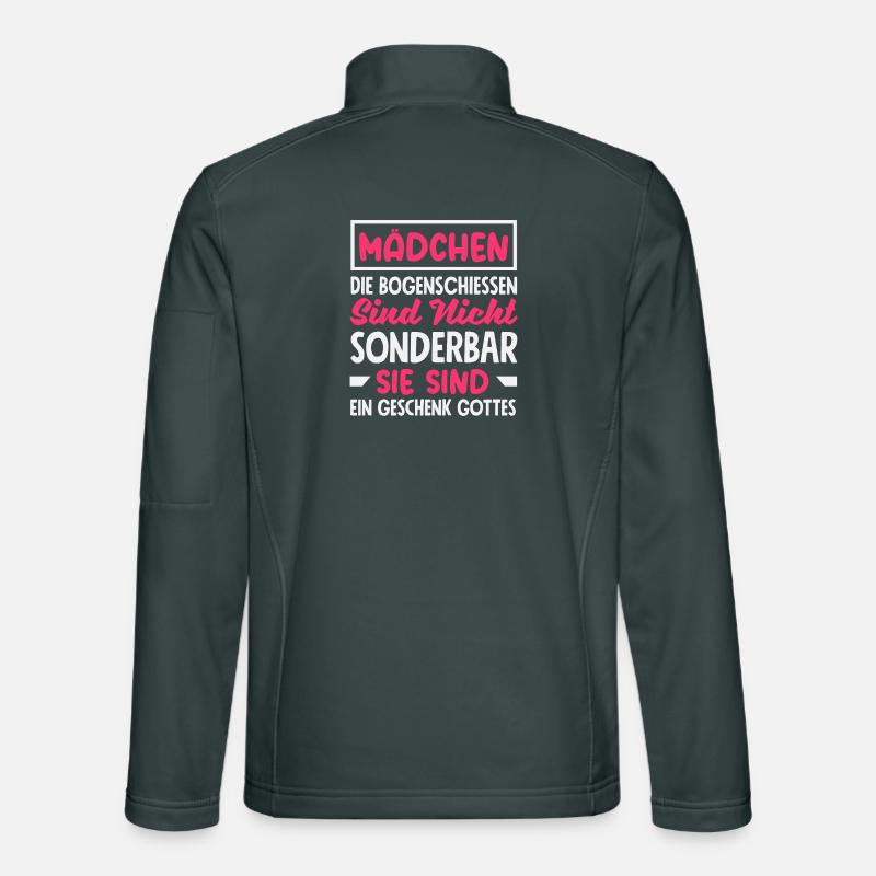 Bogenschießen Bogenschütze Geschenk Unisex Softshelljacke