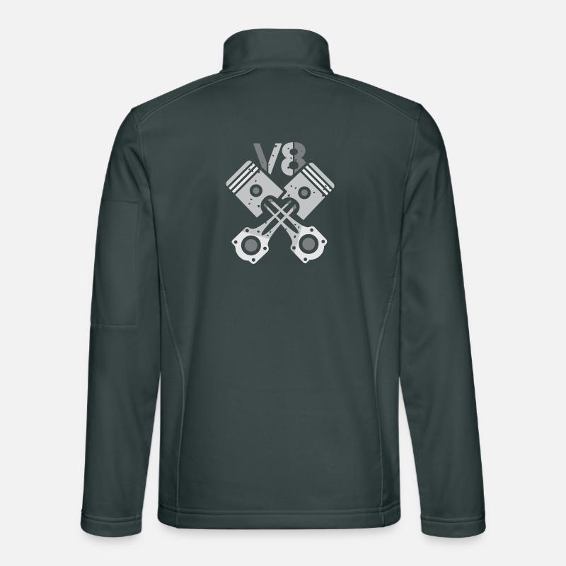 V8 Engine Piston – Mechanic Power Design Unisex Softshell Jacket