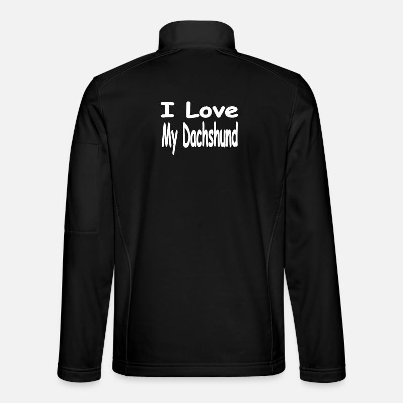 Dackel - Unisex Softshelljacke - Schwarz