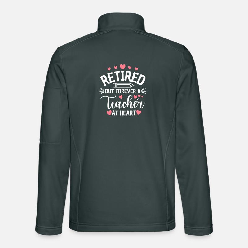 Enseignant retraité dans l’âme Retraité Veste en tissu softshell Unisexe